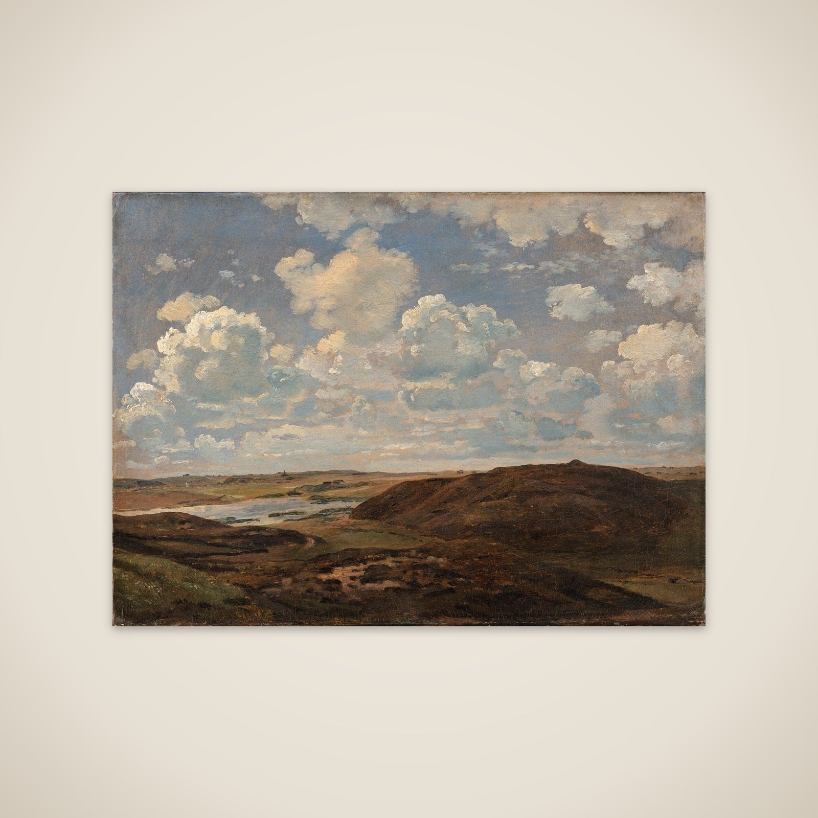 Landskab ved Tørring unframed print