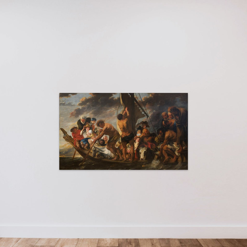 Tempelskatten. Peter finder mønten i fiskens gab. Også kaldet "Færgebåden til Antwerpen" unframed — shown to scale