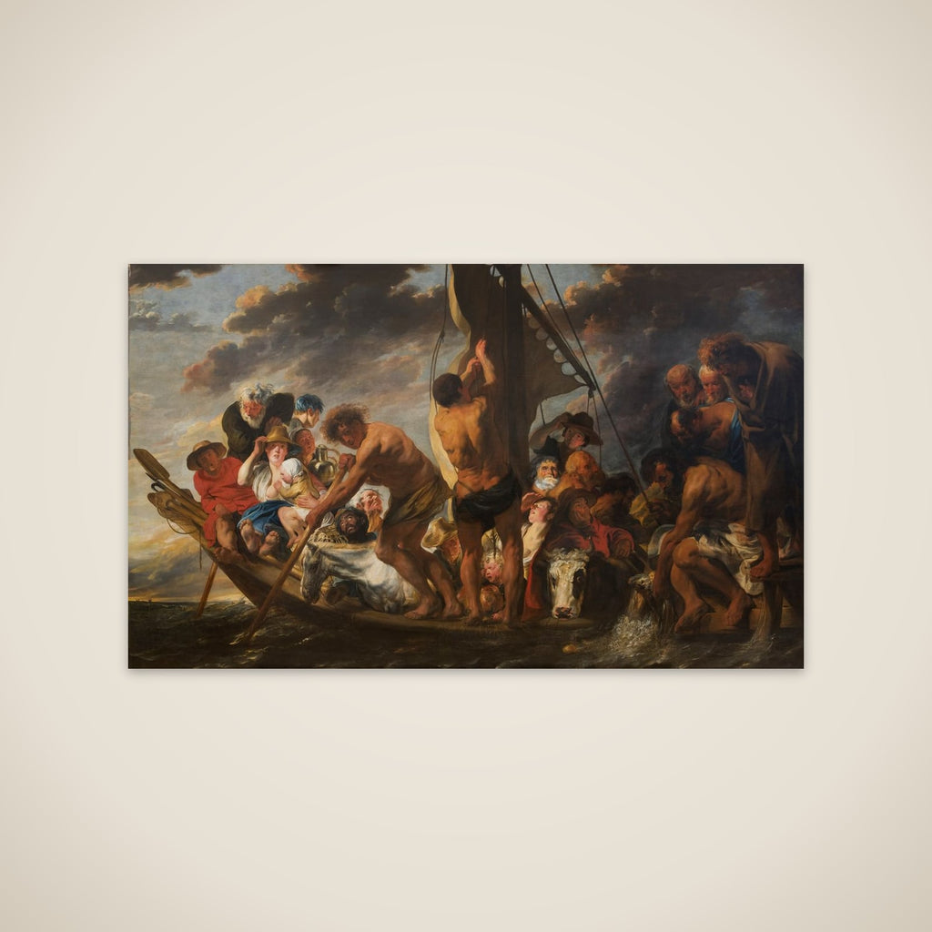 Tempelskatten. Peter finder mønten i fiskens gab. Også kaldet "Færgebåden til Antwerpen" unframed print