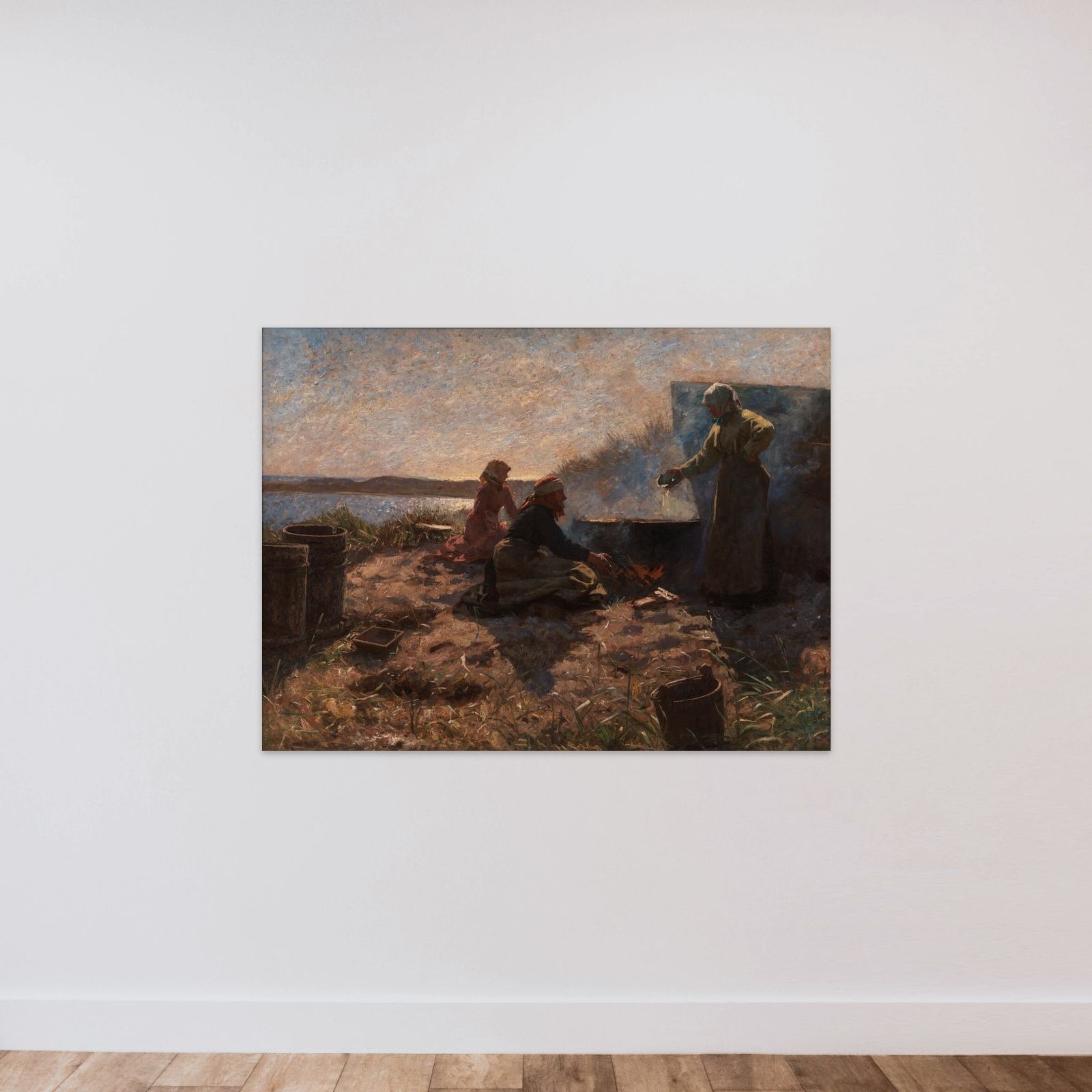 Trankogning ved Nymindegab unframed — shown to scale