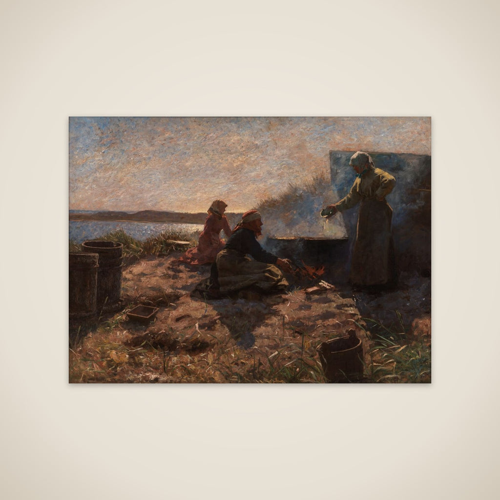 Trankogning ved Nymindegab unframed print