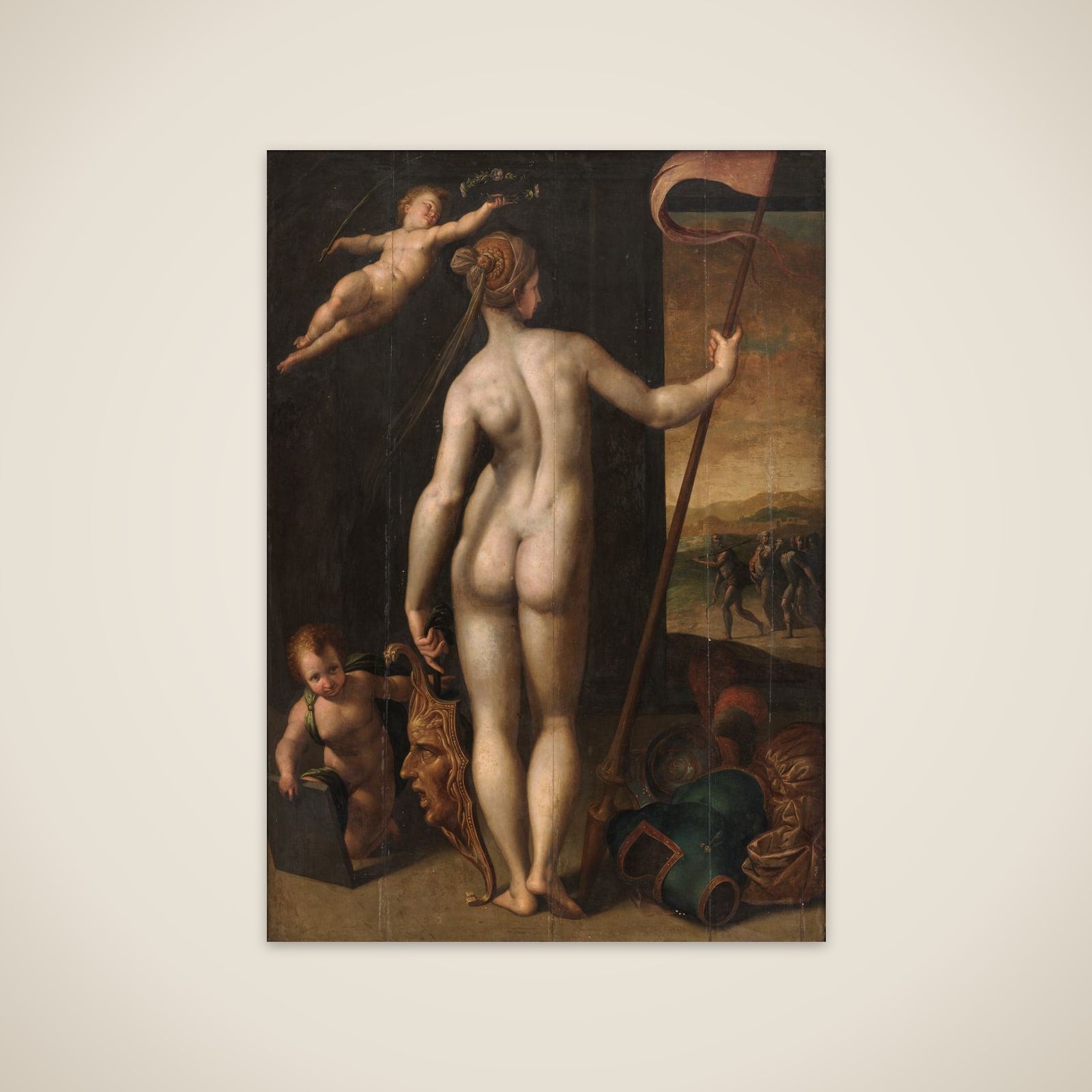 Minerva som Bellone unframed print