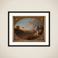 Nymfer i et landskab framed