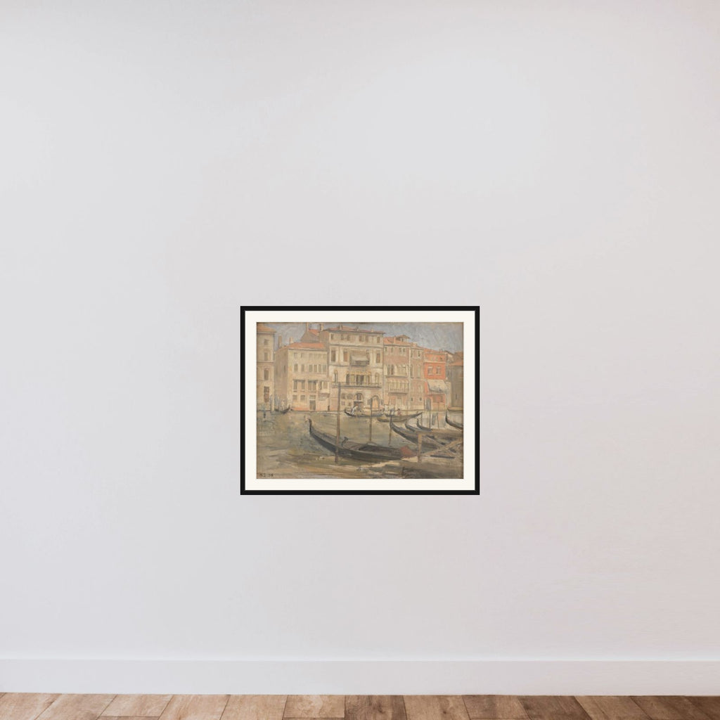 Ved Canal Grande i Venedig framed — shown to scale