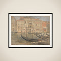 Ved Canal Grande i Venedig framed