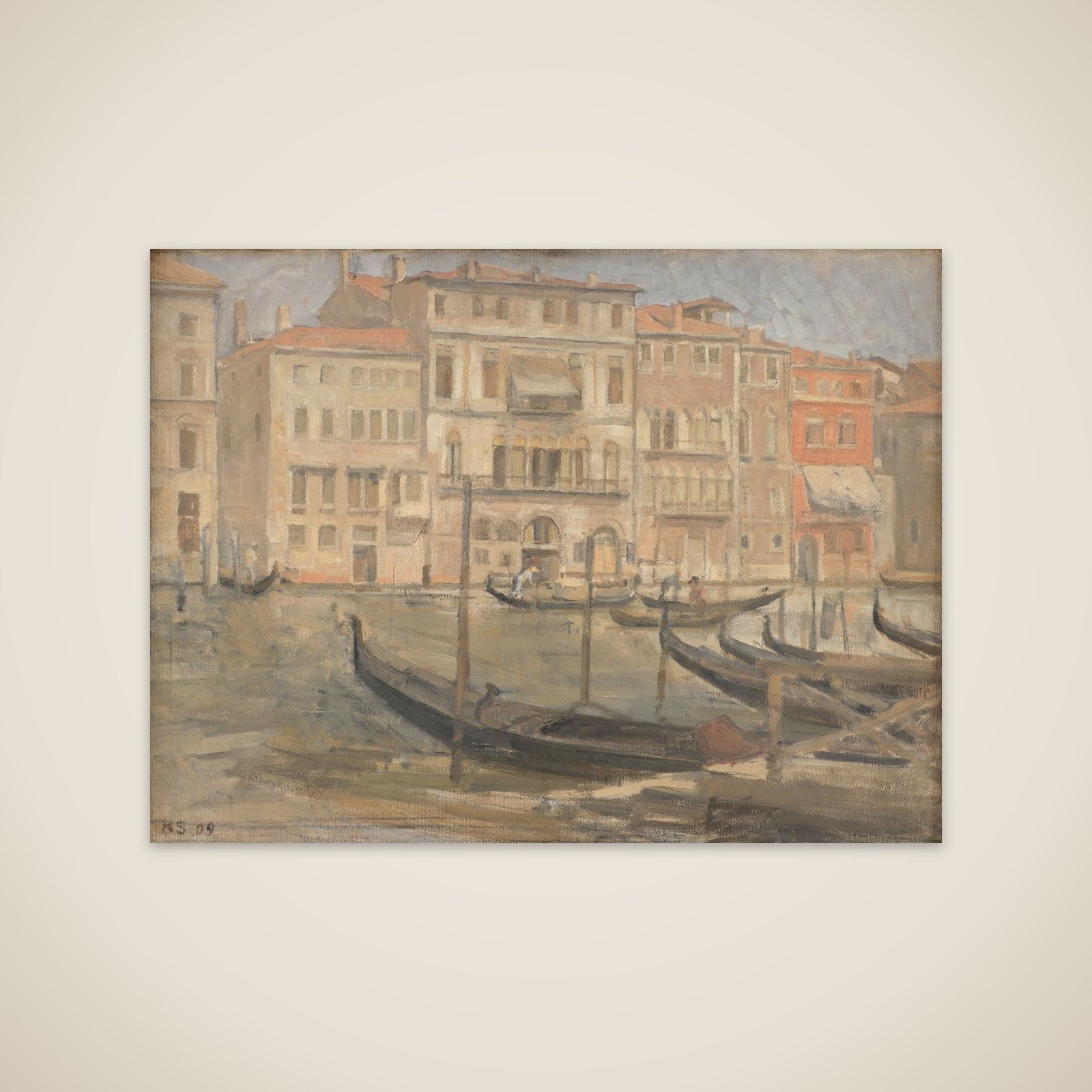 Ved Canal Grande i Venedig unframed print