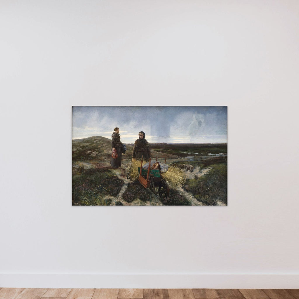 Kvinder på heden unframed — shown to scale