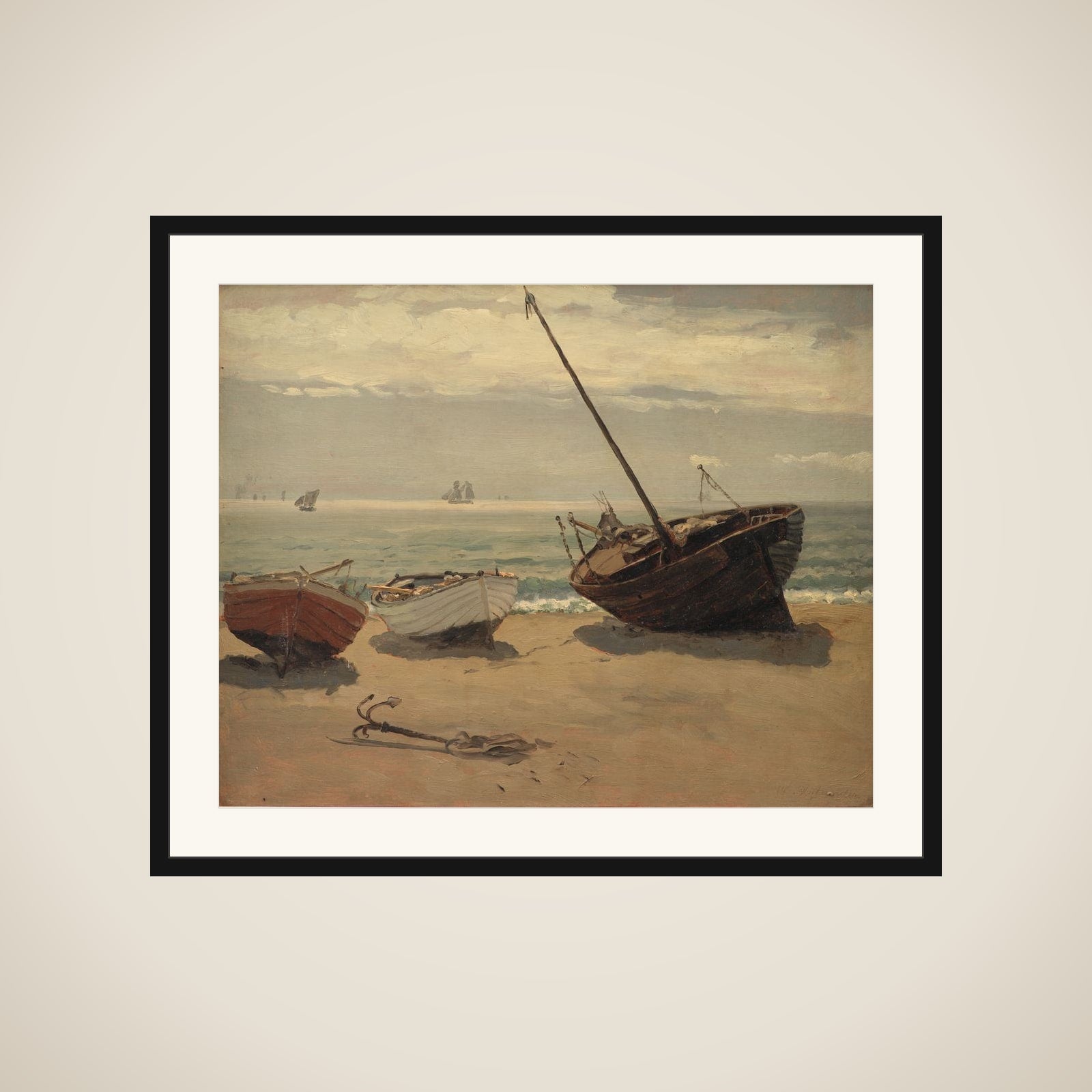 Både på stranden. Skagen framed
