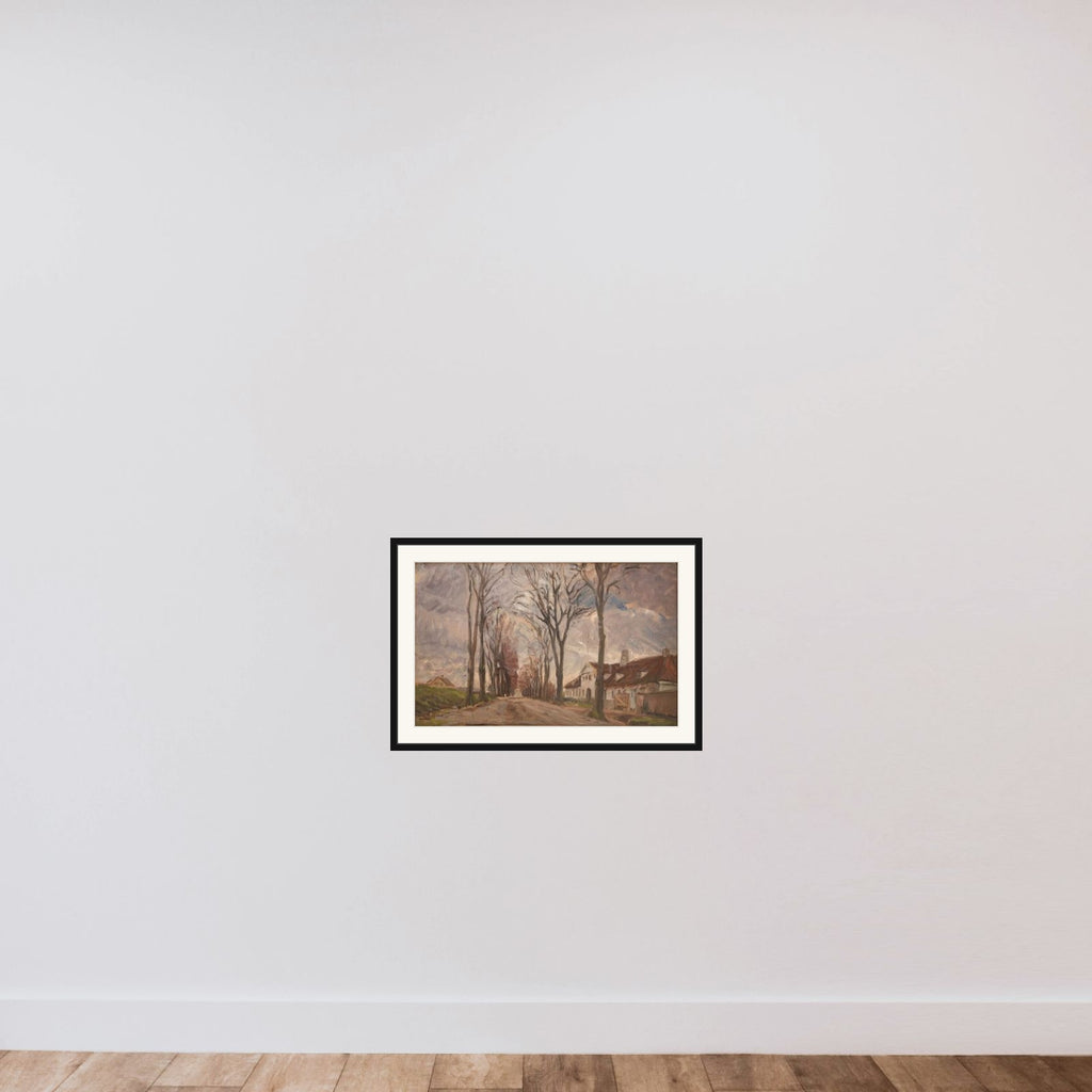 Lyngbyvejen ved Vintappergården framed — shown to scale