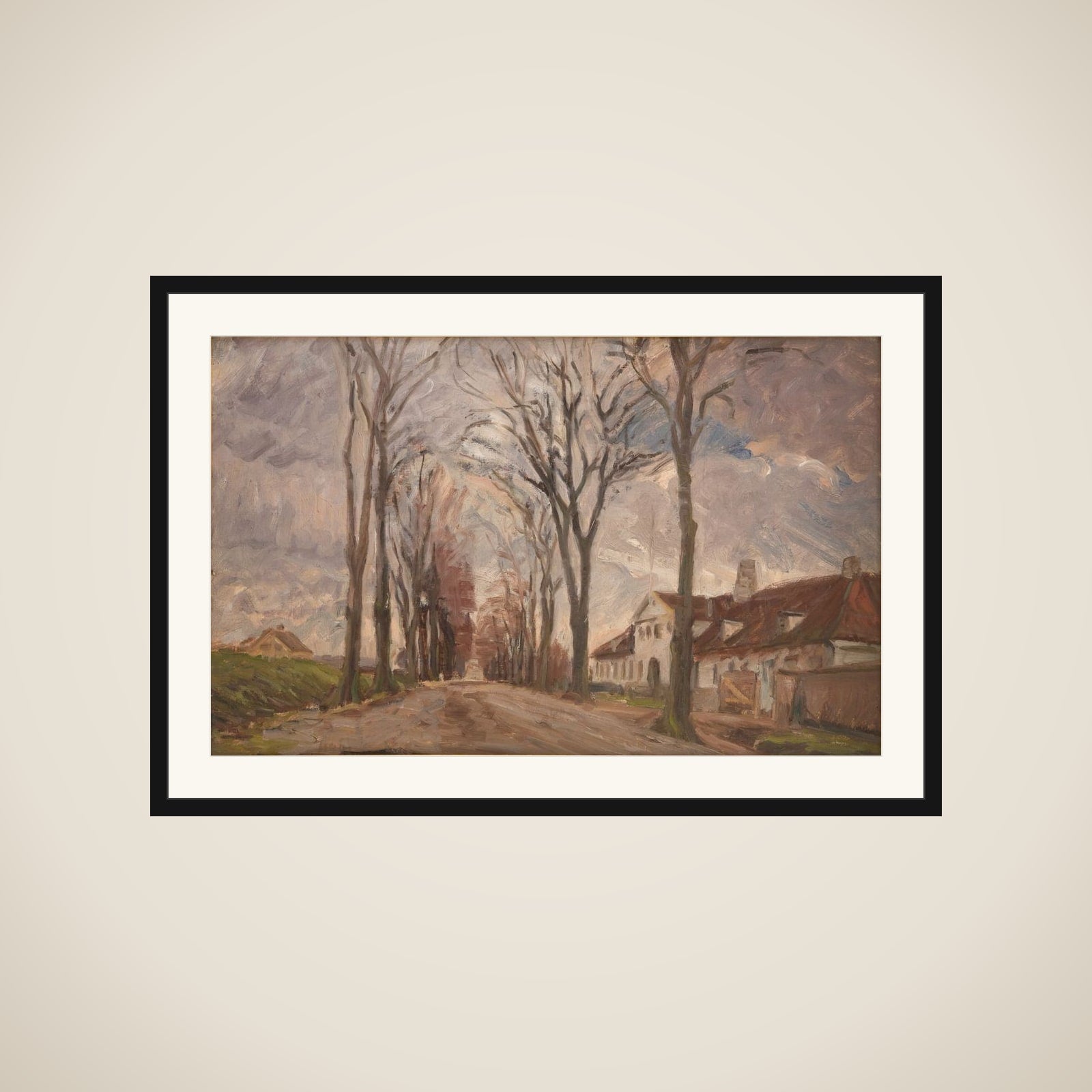 Lyngbyvejen ved Vintappergården framed