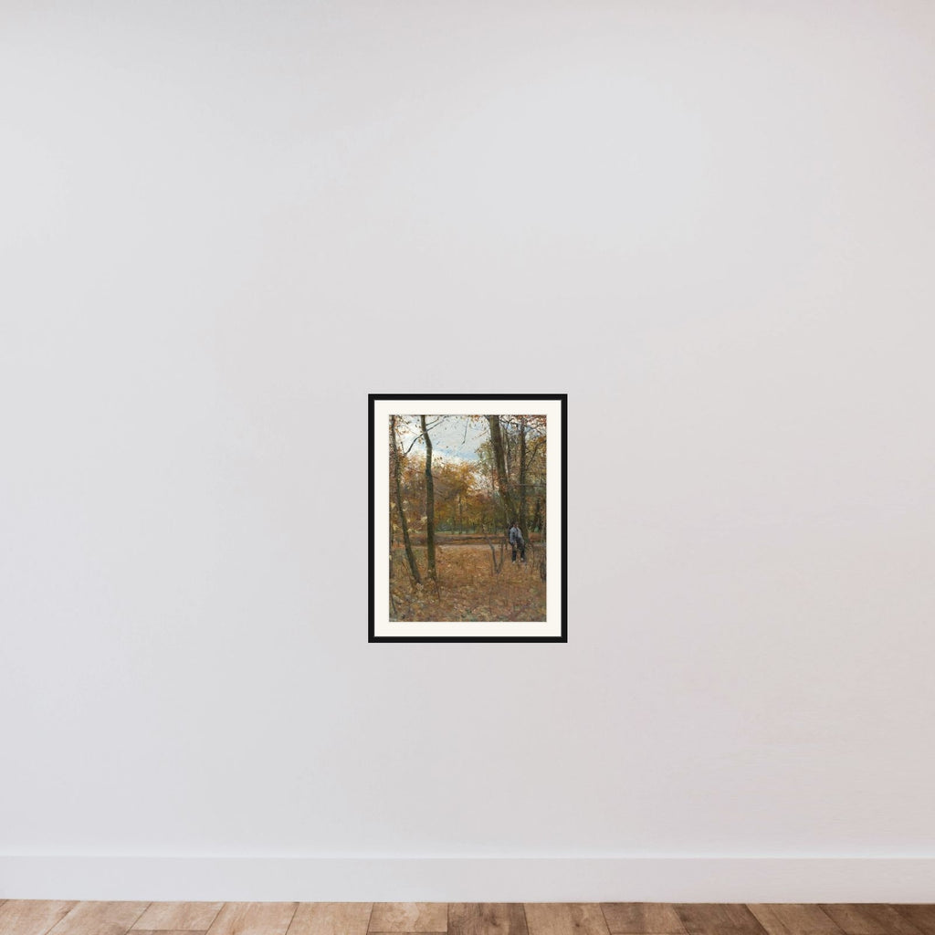 Efterår i Søndermarken framed — shown to scale