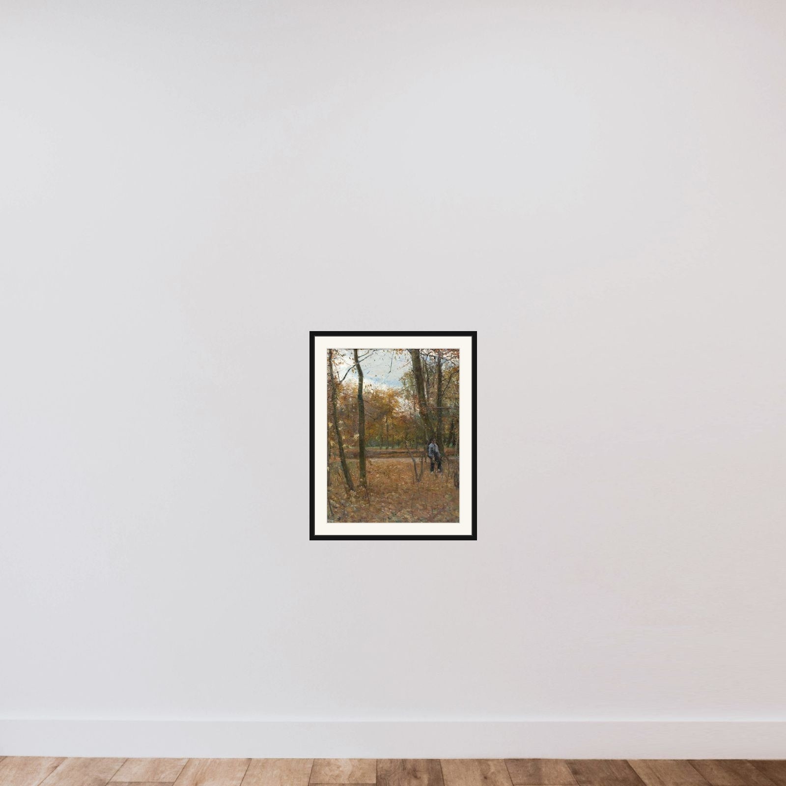 Efterår i Søndermarken framed — shown to scale