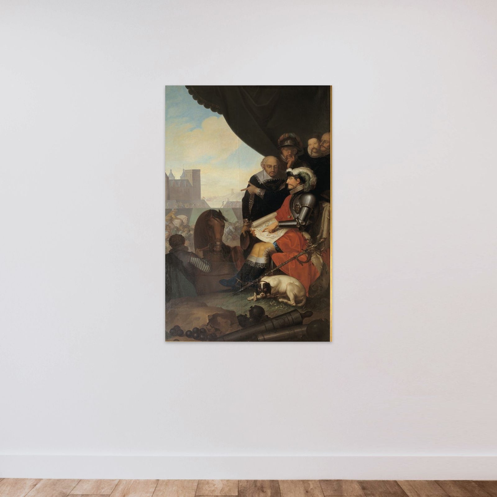 Frederik II bygger Kronborg unframed — shown to scale