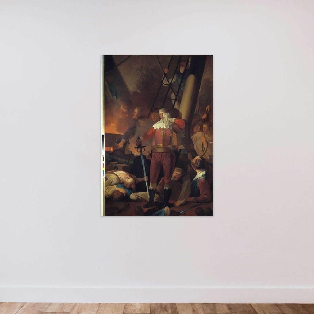 Christian IV på "Trefoldigheden" i slaget på Koldberger Heide 1644 unframed — shown to scale