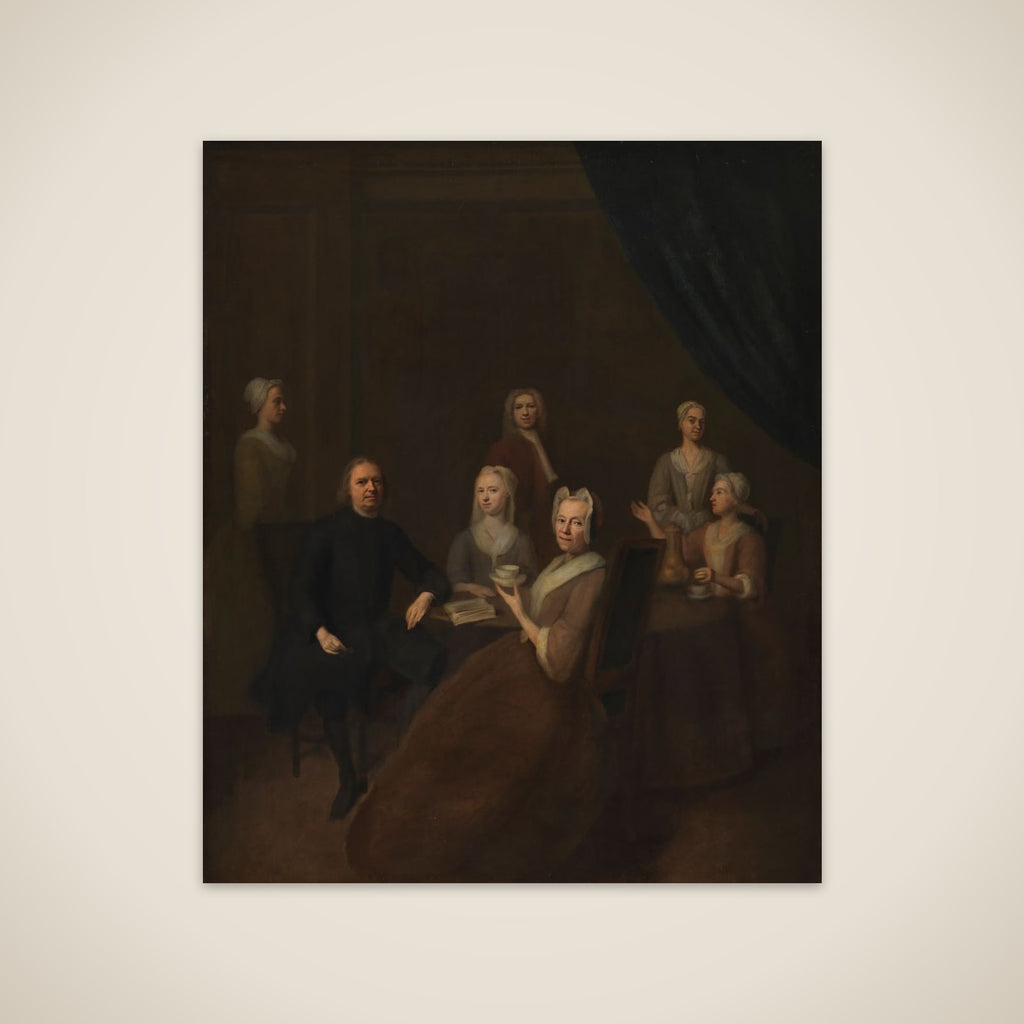 Kunstnerens svigerforældre og nogle af deres børn unframed print