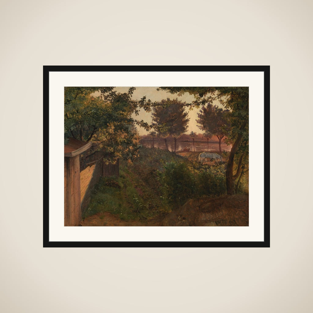Bag kunstnerens have på Farimagsvej ved St. Jørgens Sø framed