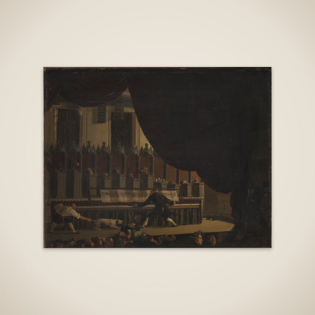 En omrejsende projektmager foreviser et musikalsk menageri unframed print
