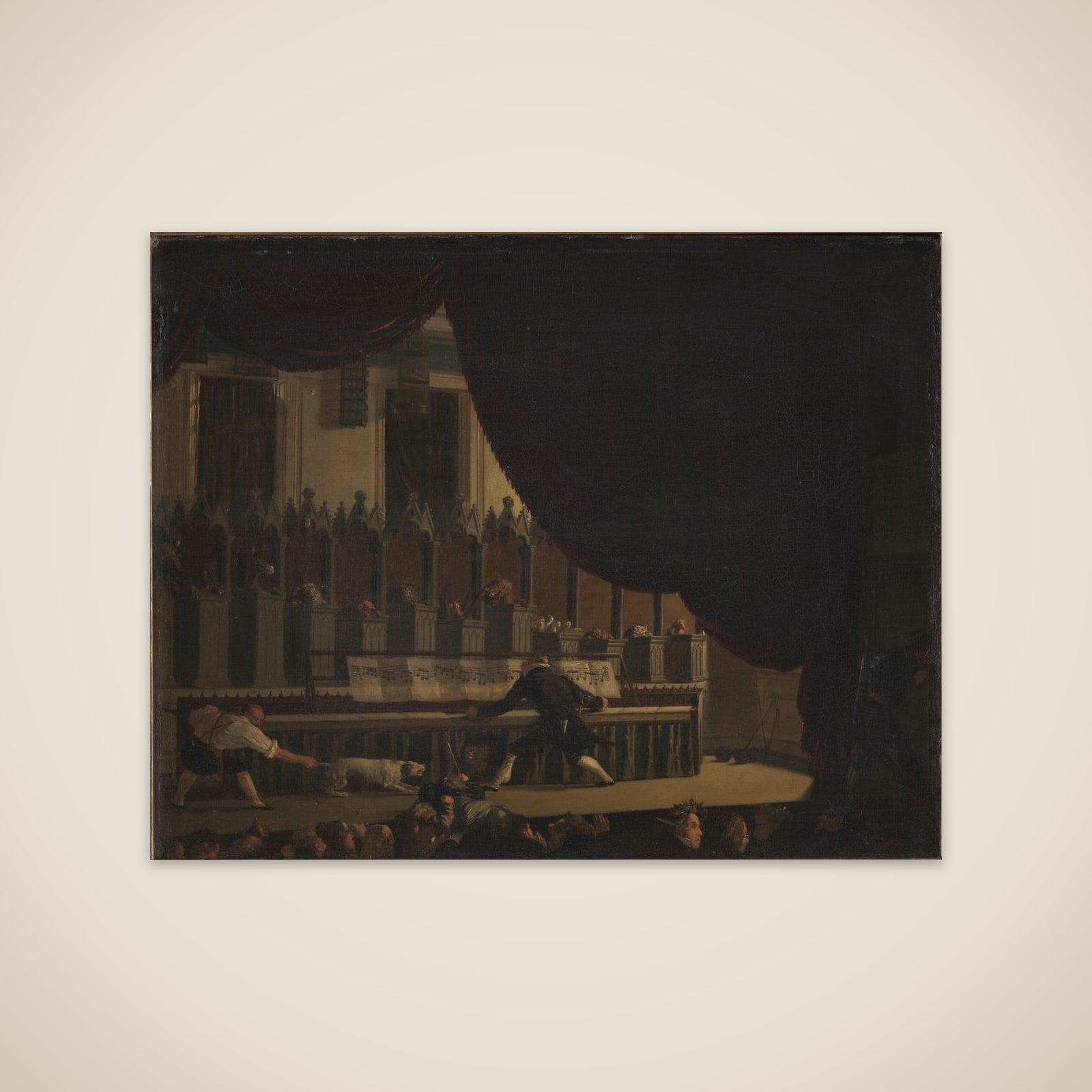 En omrejsende projektmager foreviser et musikalsk menageri unframed print