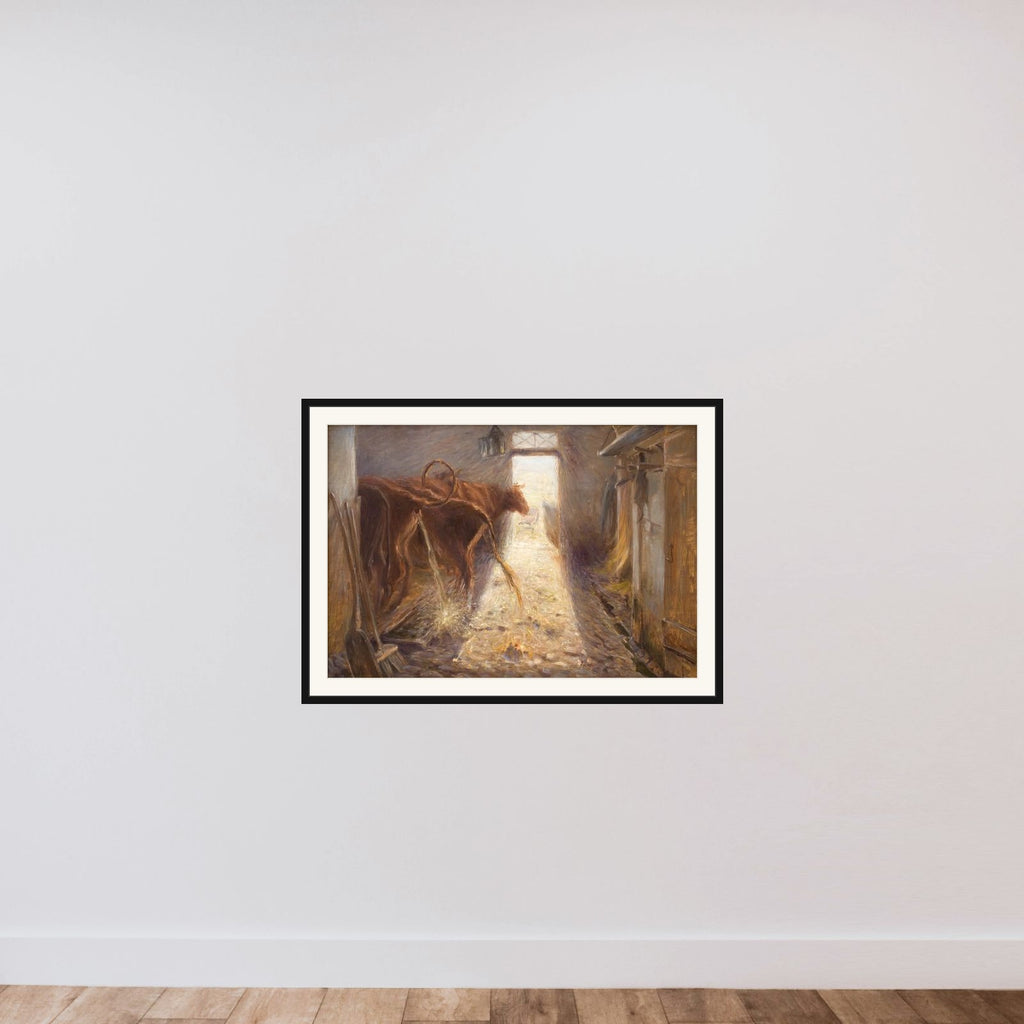 En kostald. Saltholm framed — shown to scale