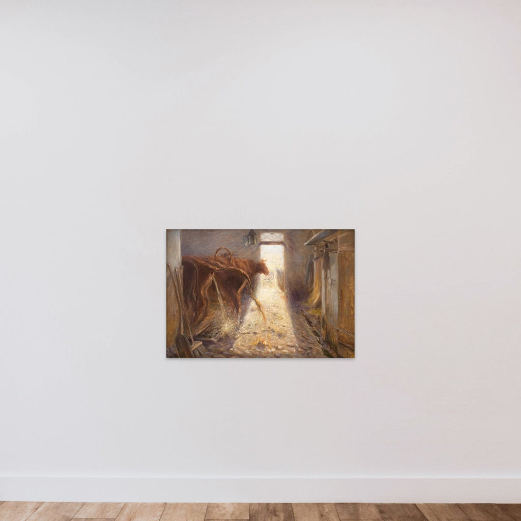 En kostald. Saltholm unframed — shown to scale
