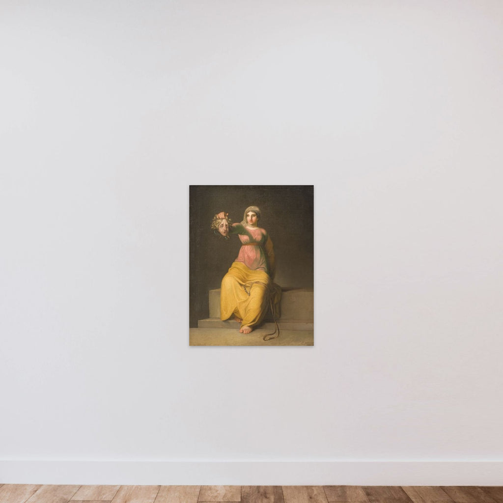 Teologien. Allegorisk figur unframed — shown to scale
