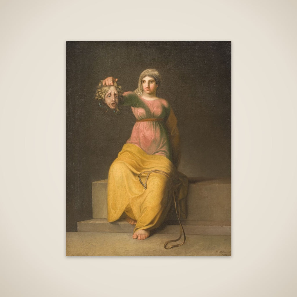 Teologien. Allegorisk figur unframed print