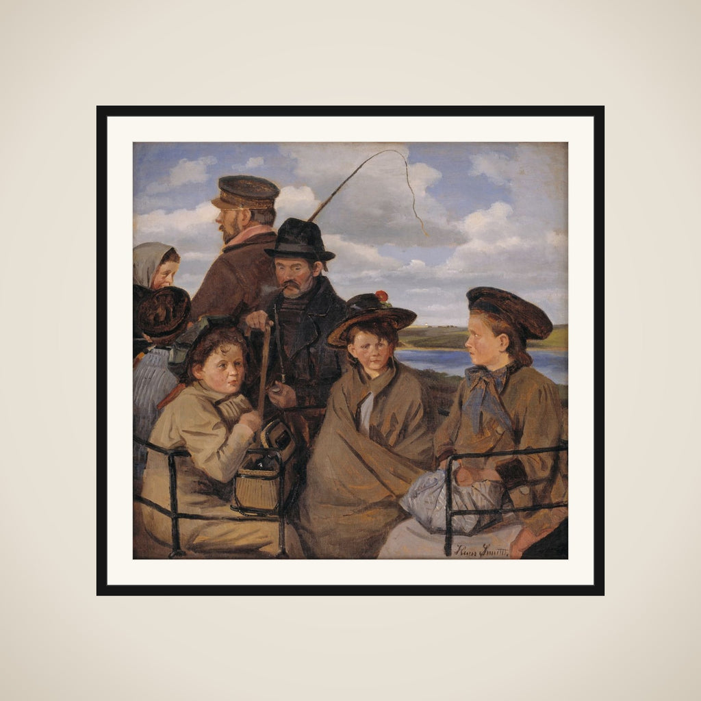 I dagvognen. Kunstnerens broderbørn framed