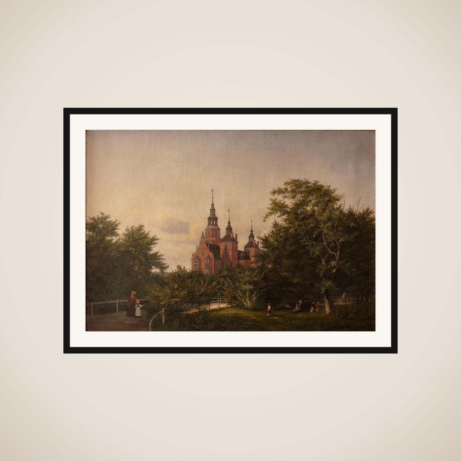 Rosenborg Slot set fra haven framed