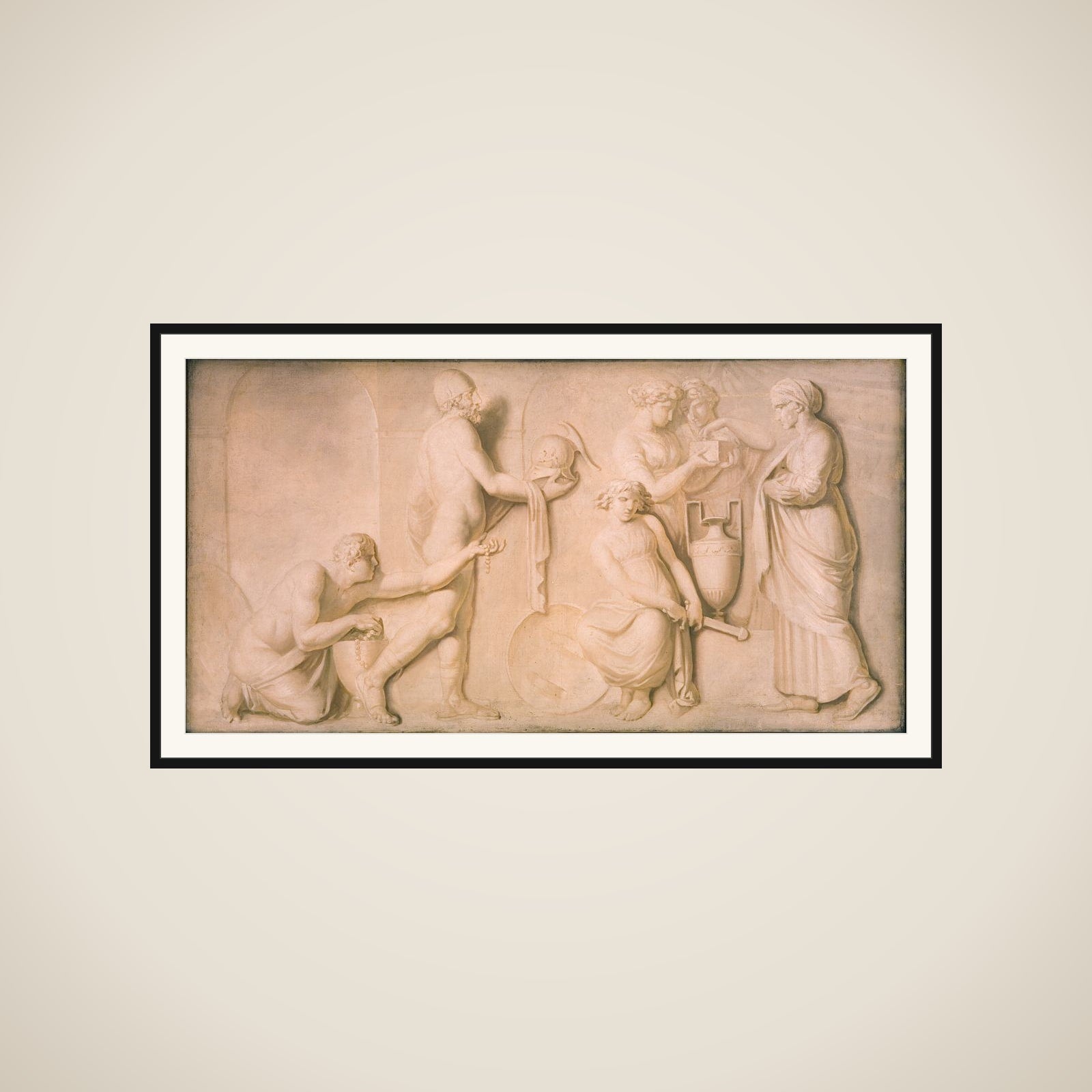 Achilleus mellem Lykomedes' døtre framed