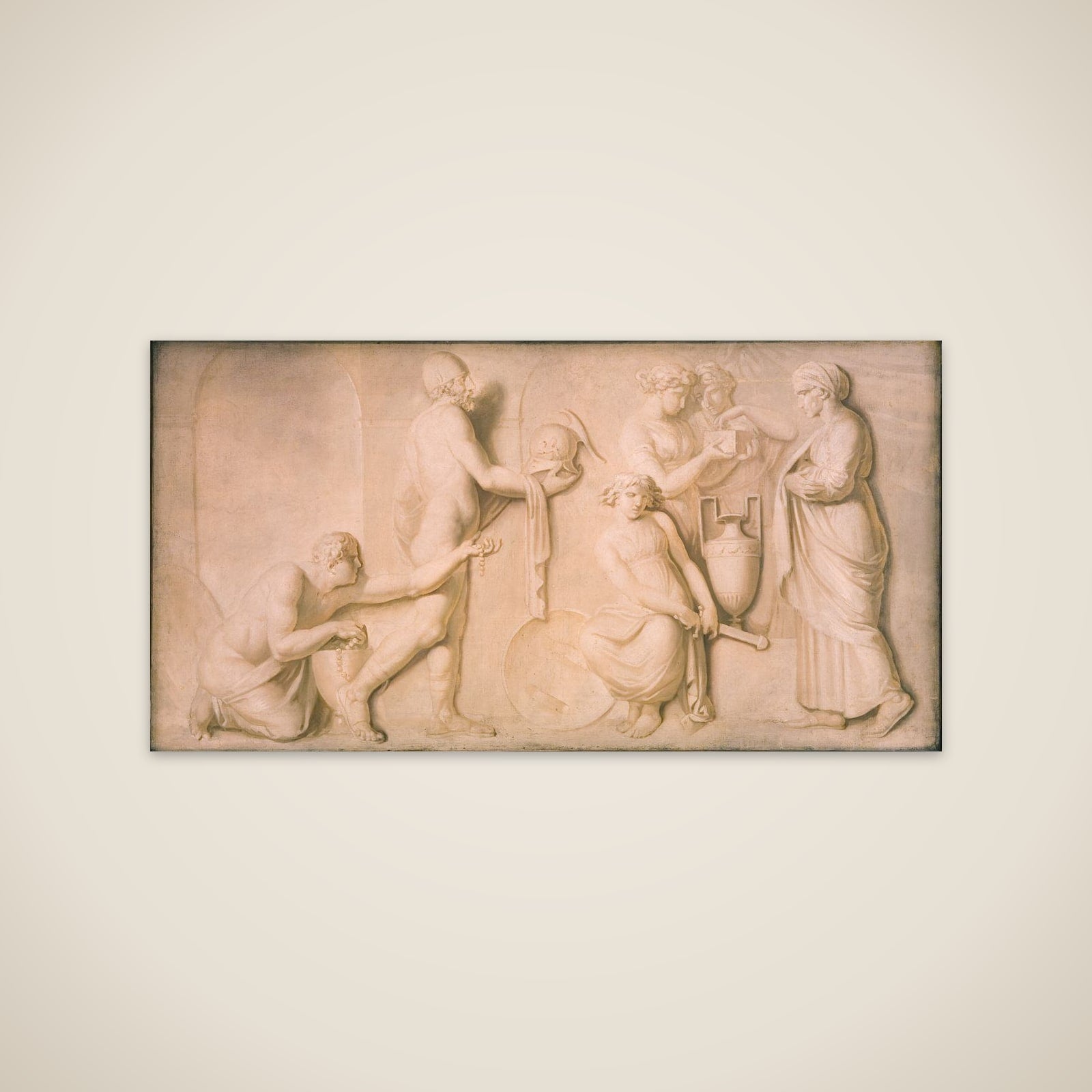 Achilleus mellem Lykomedes' døtre unframed print