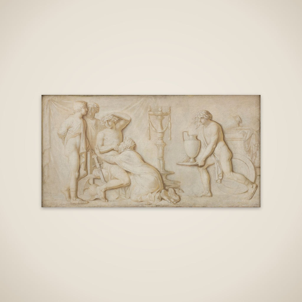 Kong Priamos bønfalder Achilleus om Hectors lig unframed print