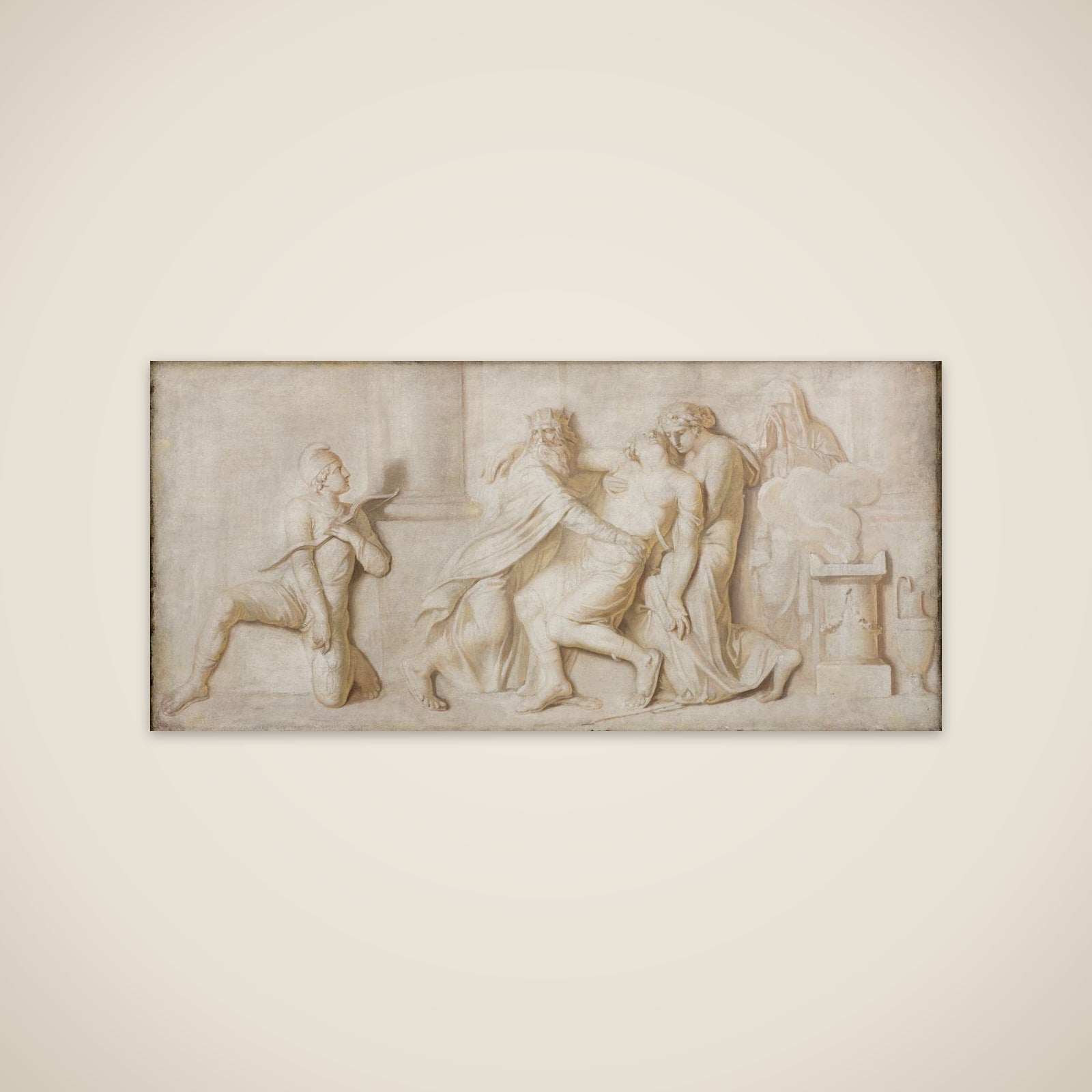 Achilleus' død for Paris' pileskud unframed print