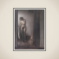 Stående nøgen kvinde framed