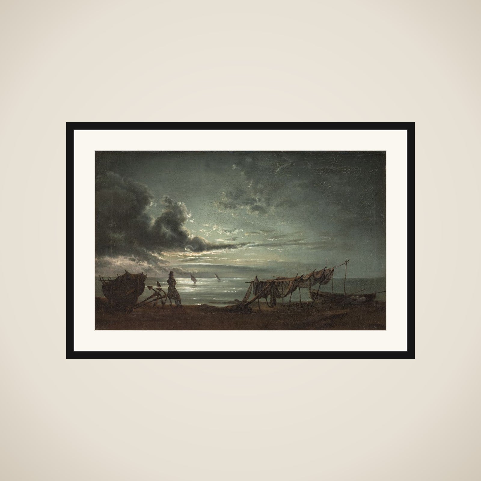 Ved den napolitanske golf. Måneskin framed