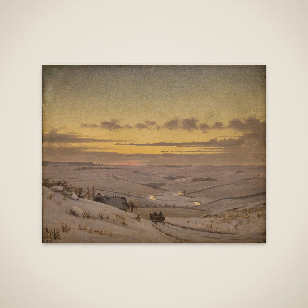 Vinteraften ved Susåen unframed print