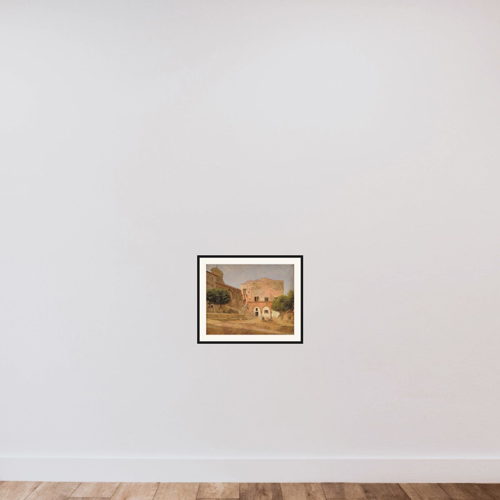 Torvet i Priverno framed — shown to scale