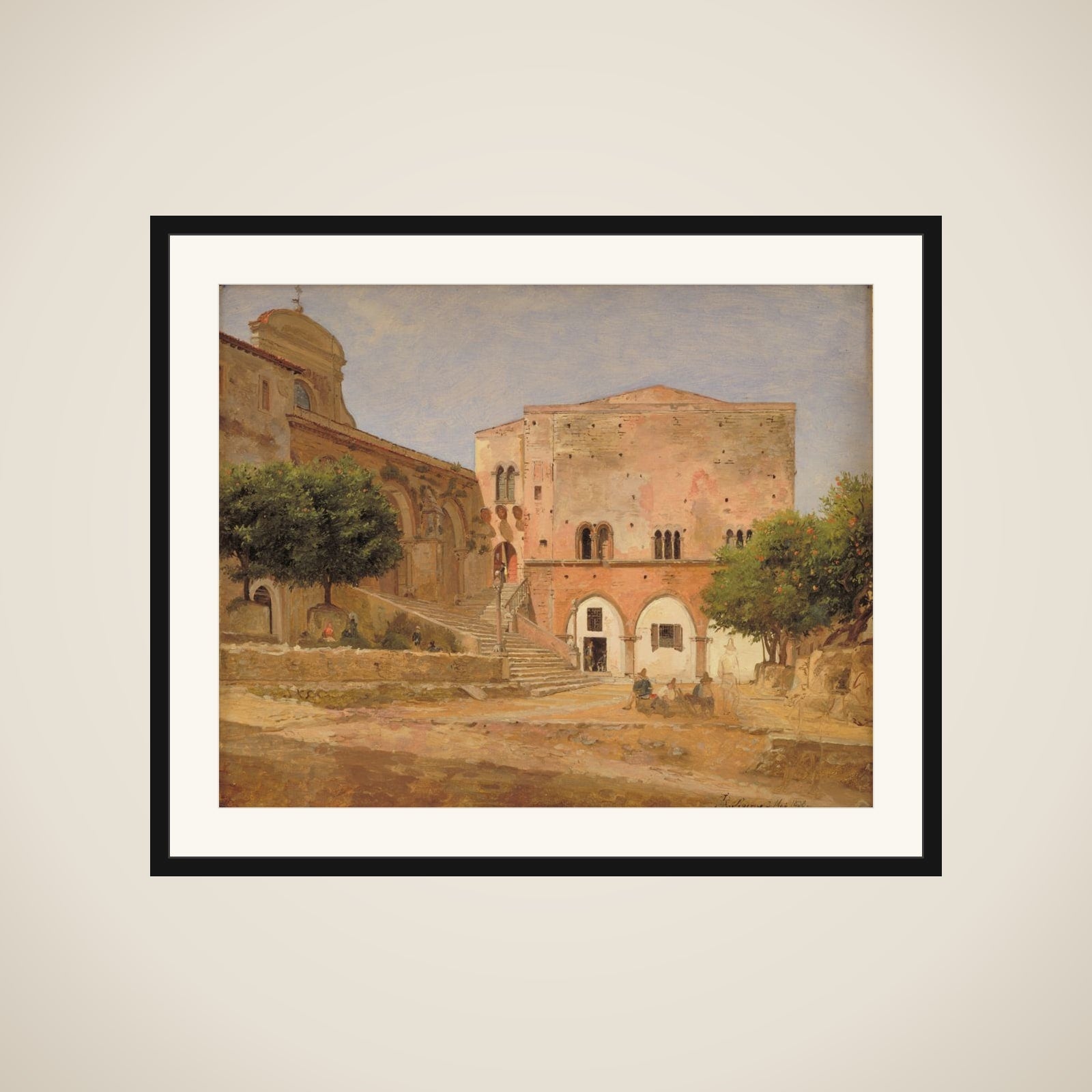 Torvet i Priverno framed