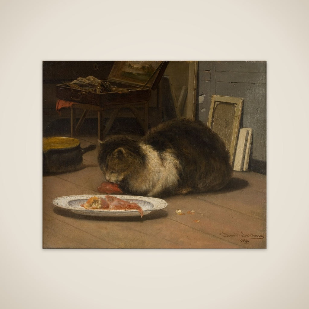 Katten i atelieret unframed print