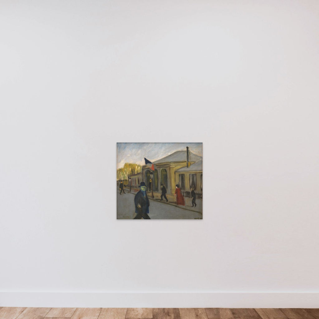 La Morgue unframed — shown to scale