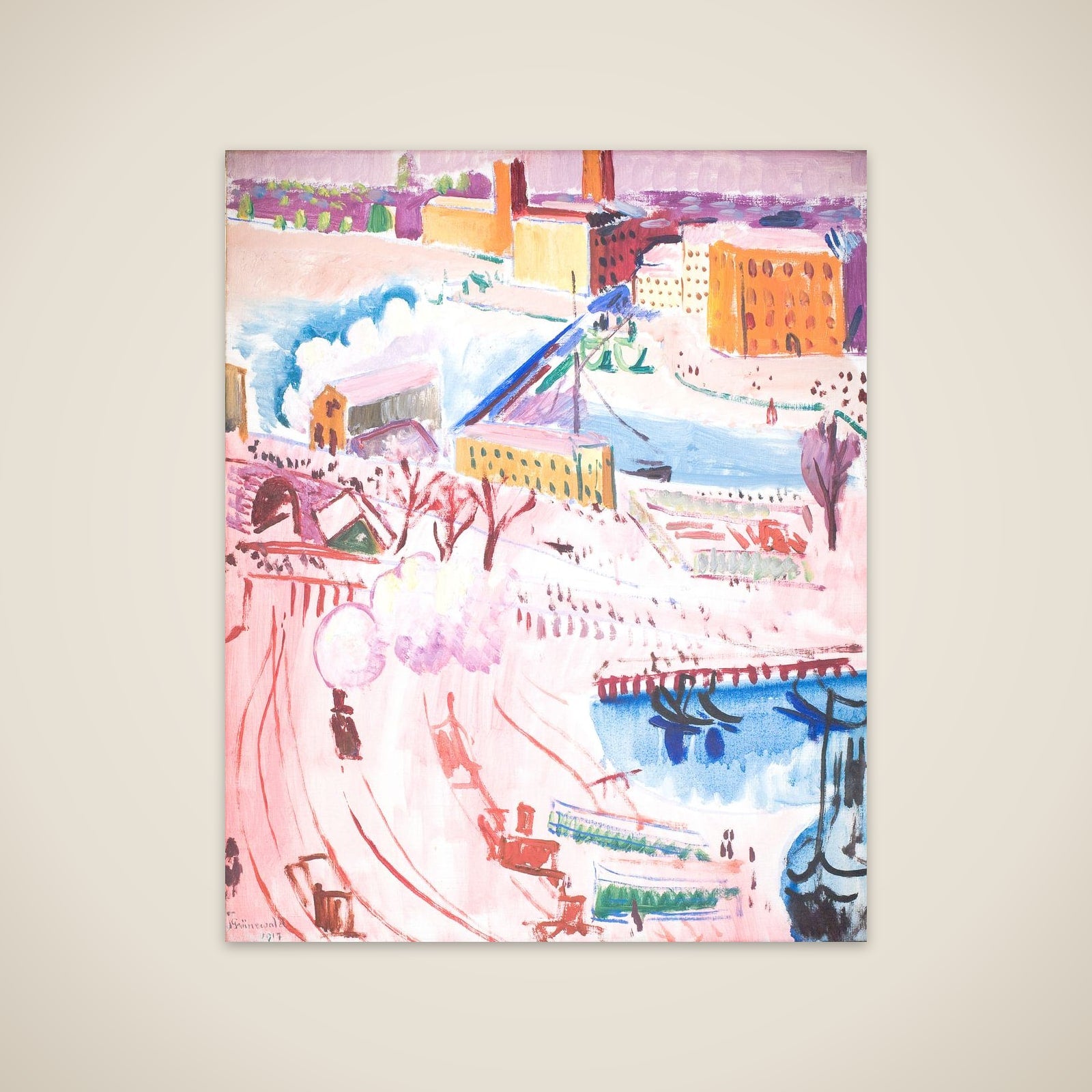 Stockholmsbillede unframed print