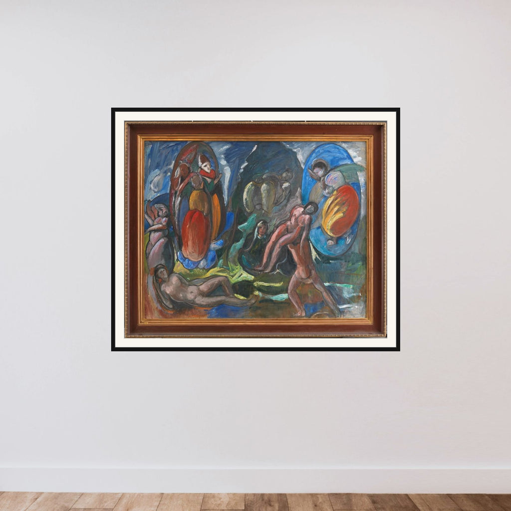 Evas skabelse. Komposition. Opus II framed — shown to scale