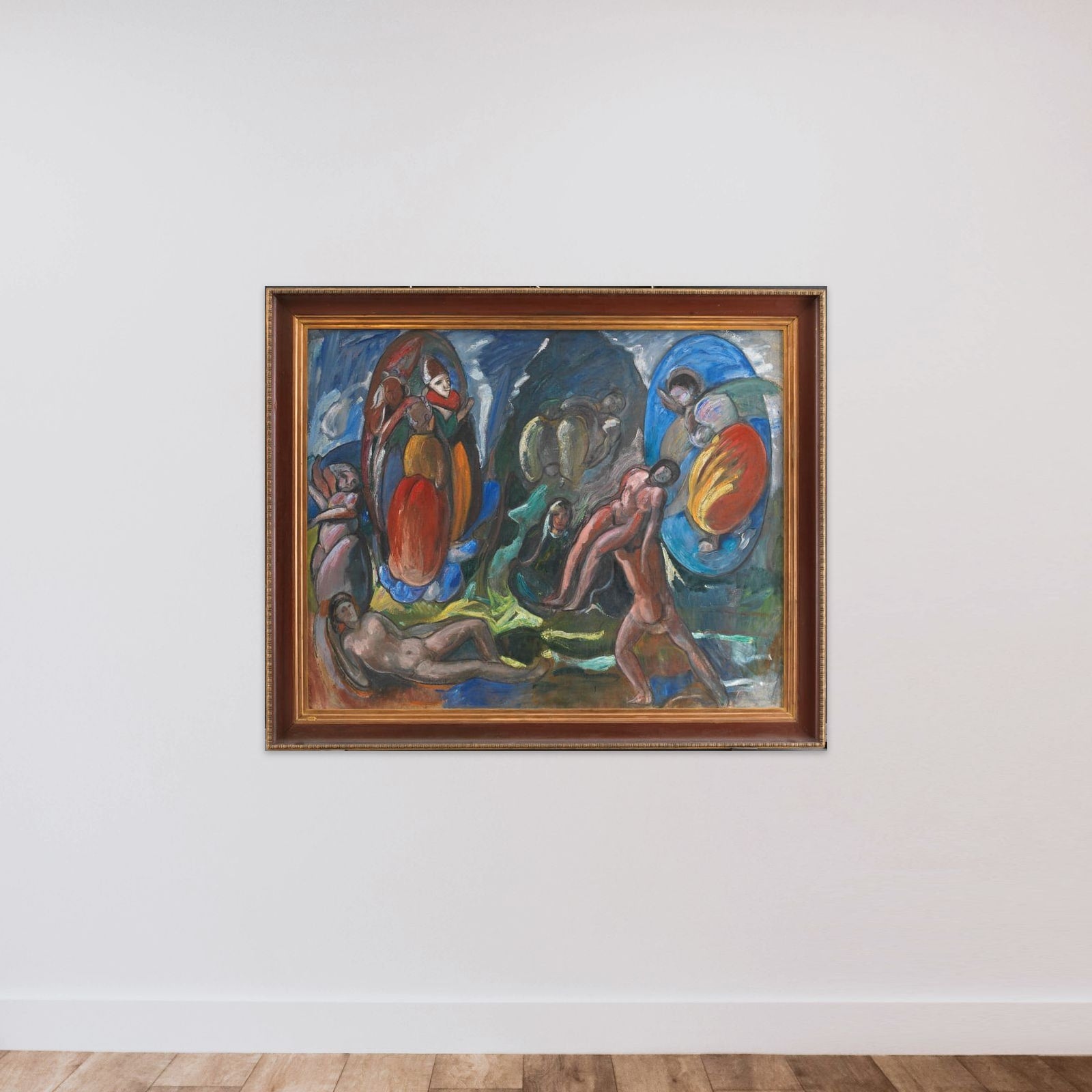Evas skabelse. Komposition. Opus II unframed — shown to scale