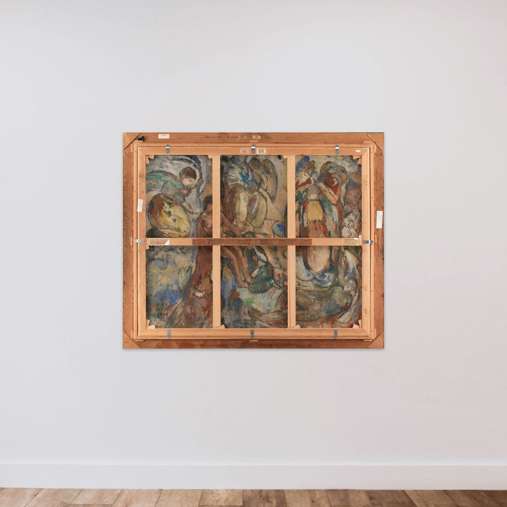 Uden titel unframed — shown to scale