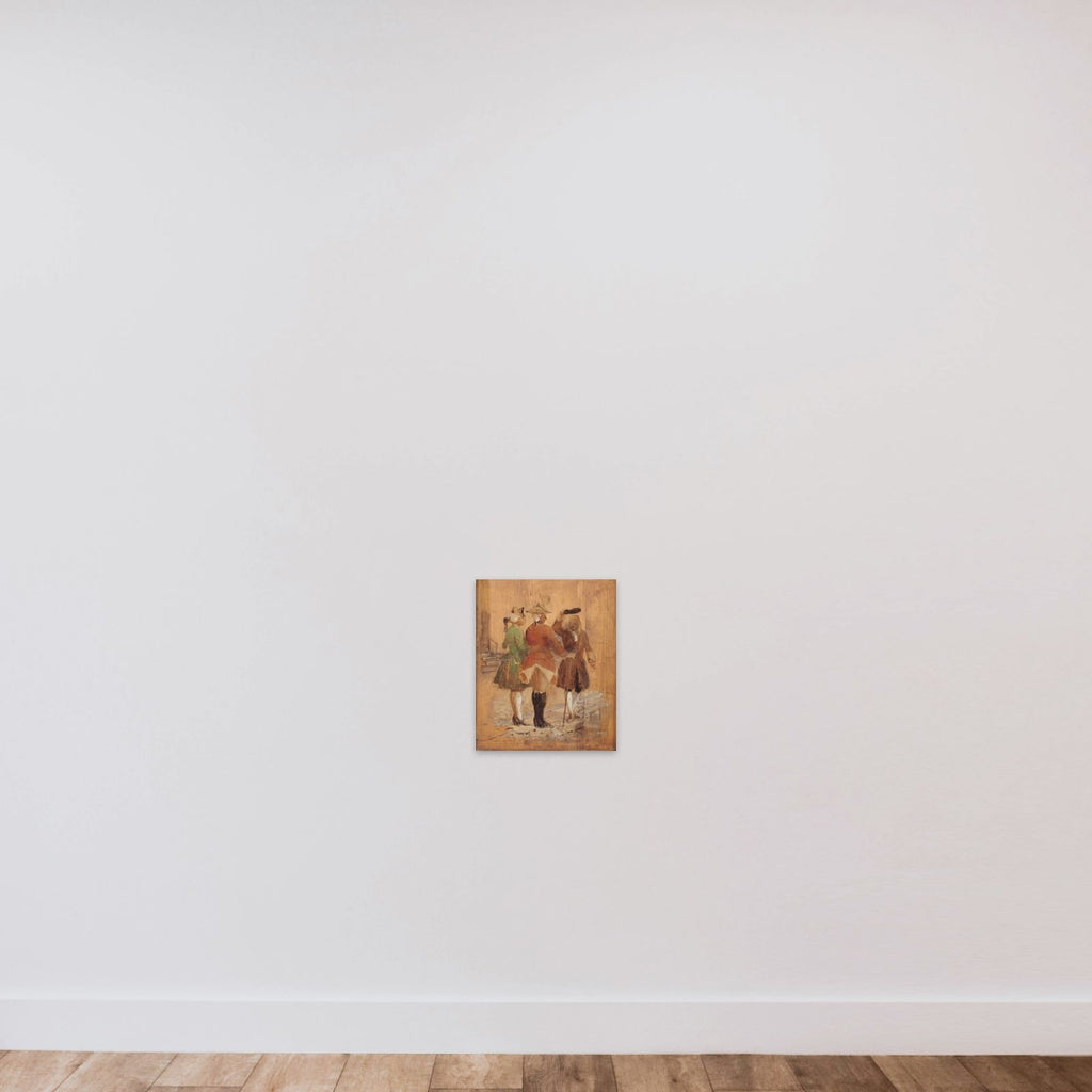 Holberg går af vejen for Jacob von Thyboe og Jean de France unframed — shown to scale