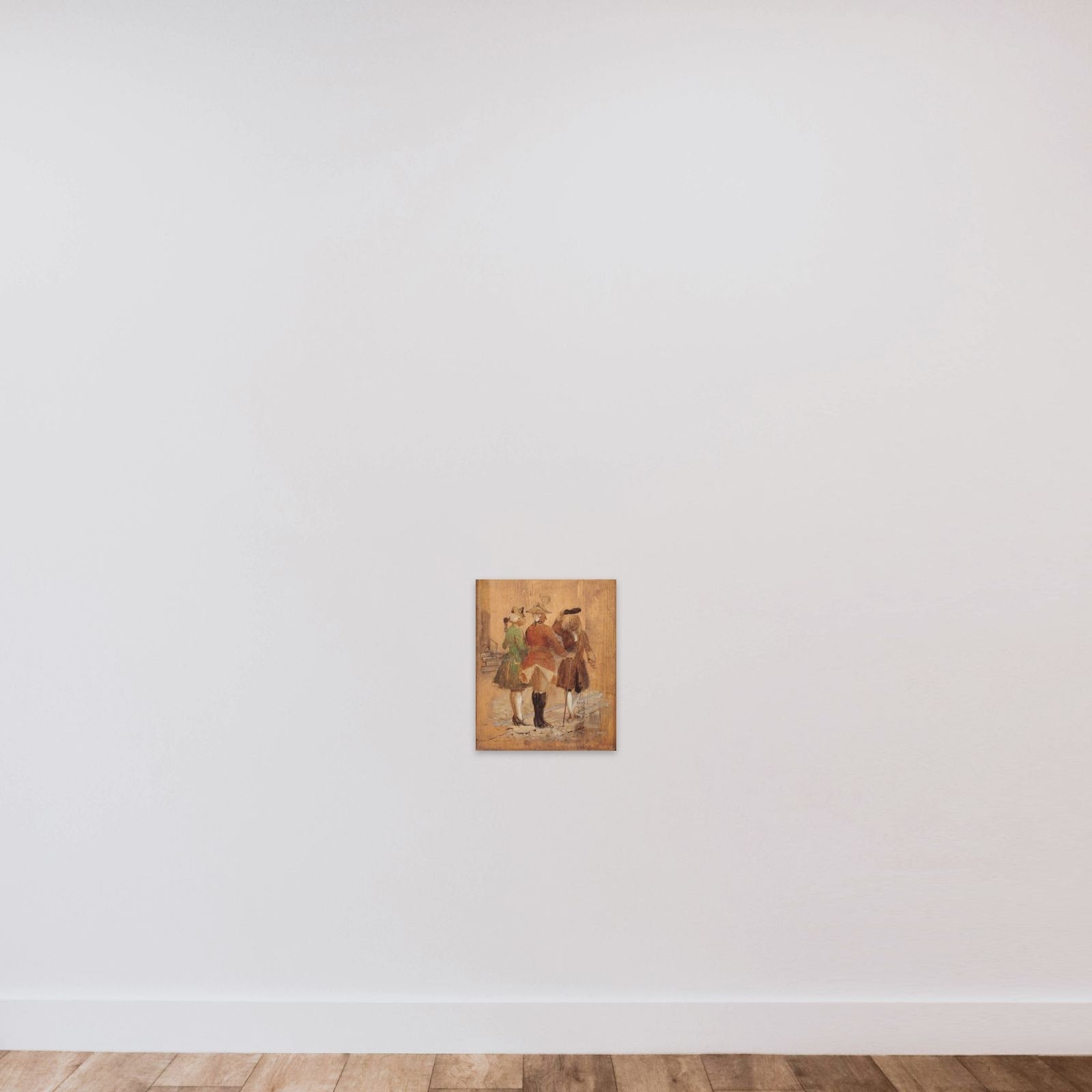 Holberg går af vejen for Jacob von Thyboe og Jean de France unframed — shown to scale