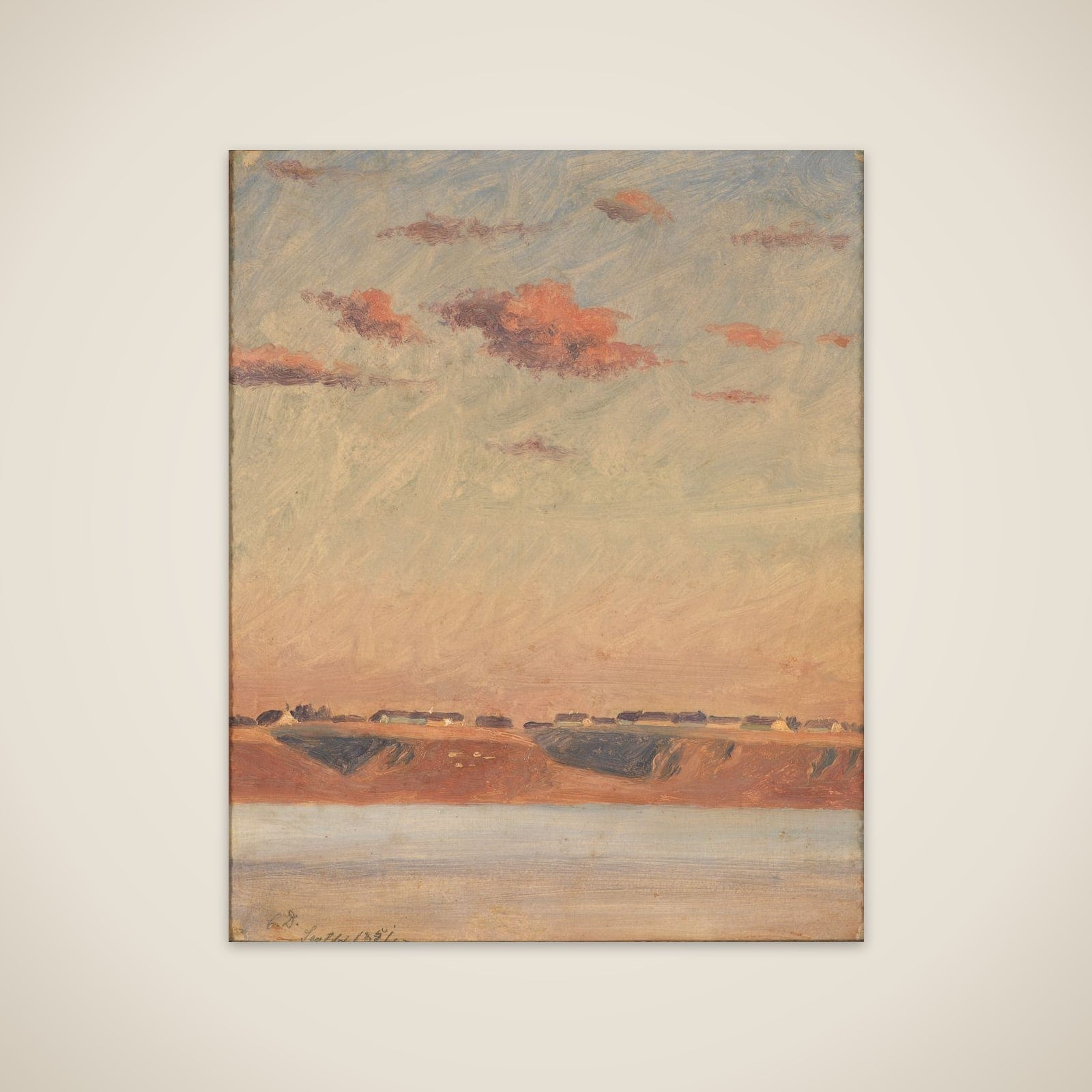 Studie fra Limfjorden unframed print