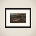 Landskabsskitse fra Norge. Ved Bruflat, Valdres framed