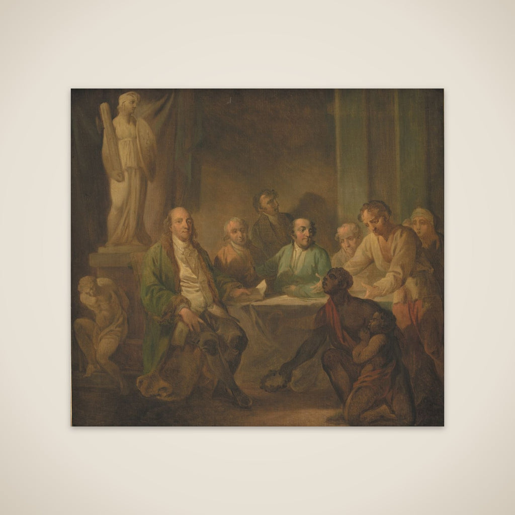 Hyldest til Benjamin Franklin unframed print