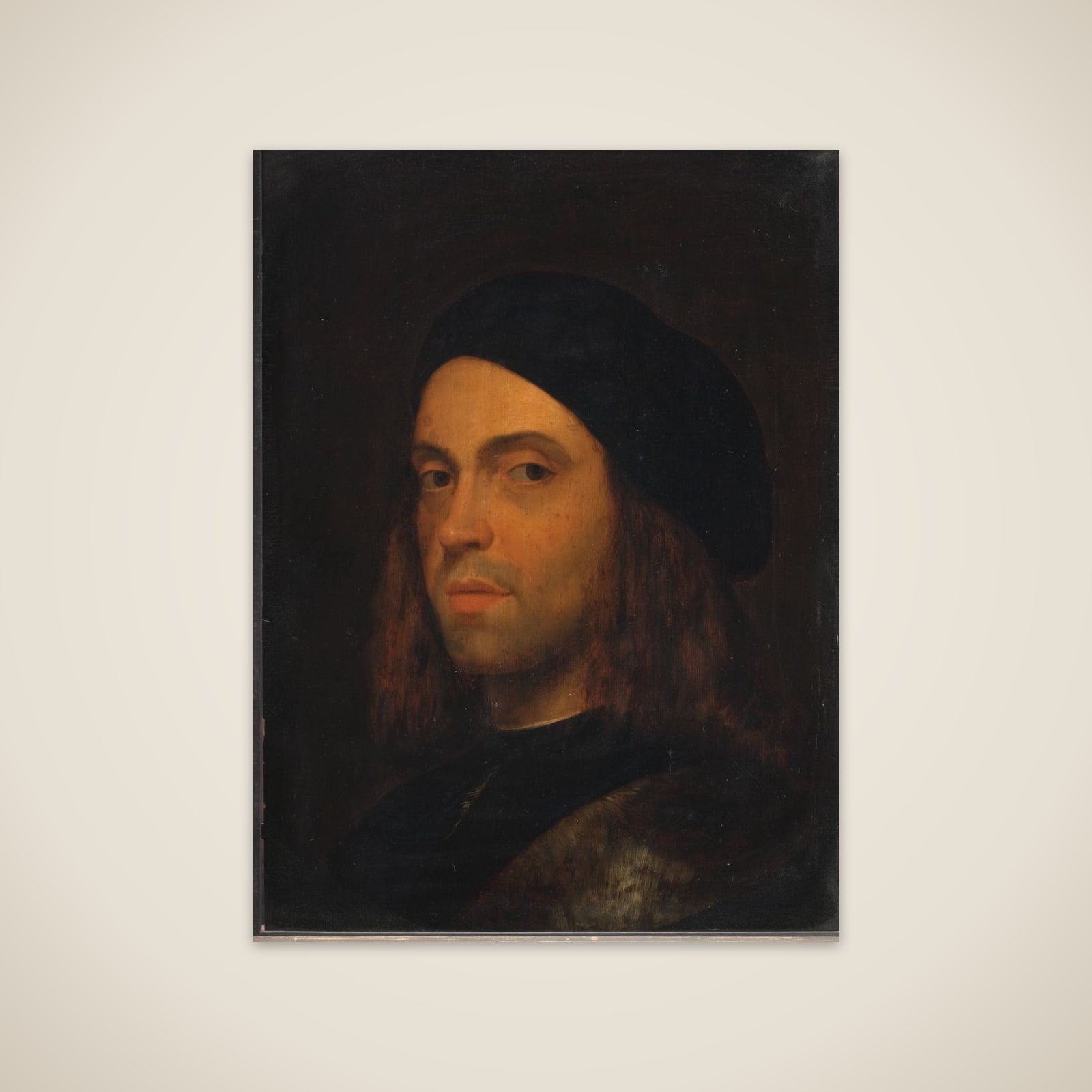 Mandsportræt unframed print