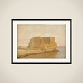 Castel dell'Ovo i Napoli framed